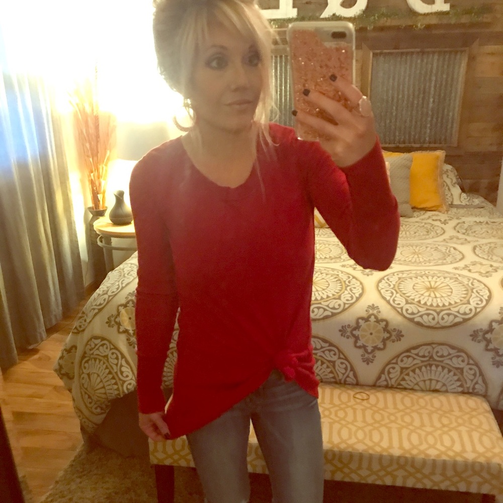 Women's high low sweater